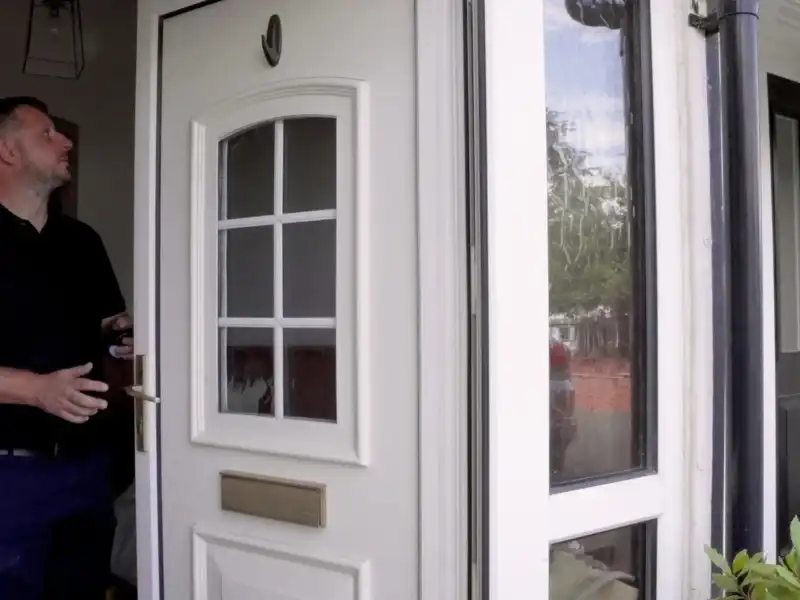 door with side panel