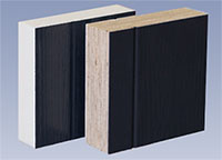 Layers of Solid-Core door