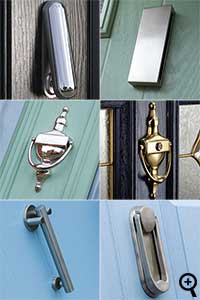 Composite door knocker examples
